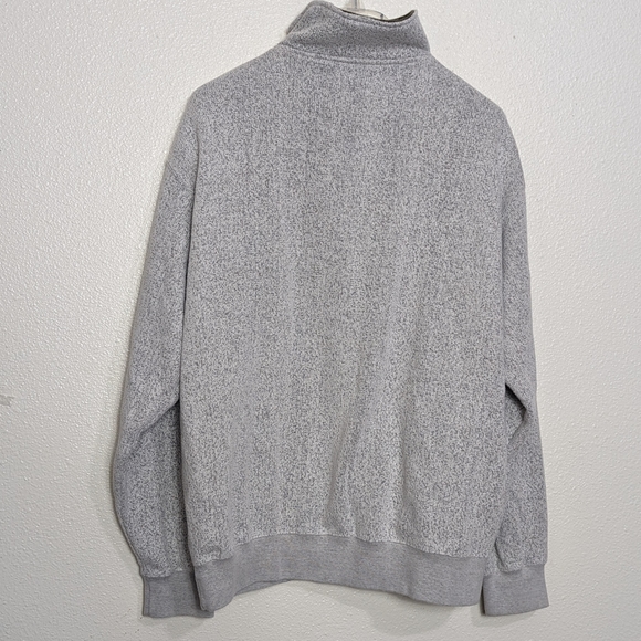 ORVIS Quarter Zip Pullover Sweatshirt Men's L Light Gray Outdoors - Picture 6 of 9